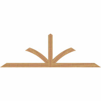 84"W x 28"H x 3 1/2"D x 3 1/2"F, 08/12 Pitch, Richland Smooth Timber Gable Bracket, Western Red Cedar