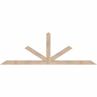 84"W x 28"H x 3 1/2"D x 3 1/2"F, 08/12 Pitch, Saratoga Smooth Timber Gable Bracket, Douglas Fir