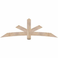 84"W x 28"H x 3 1/2"D x 5 1/2"F, 08/12 Pitch, Alberta Smooth Timber Gable Bracket, Douglas Fir