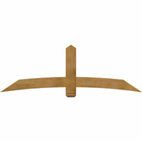 84"W x 28"H x 04"D x 6"F, 08/12 Pitch, Bellingham Rough Sawn Timber Gable Bracket, Western Red Cedar