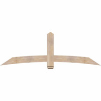 84"W x 28"H x 3 1/2"D x 5 1/2"F, 08/12 Pitch, Bellingham Smooth Timber Gable Bracket, Douglas Fir