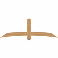84"W x 28"H x 3 1/2"D x 5 1/2"F, 08/12 Pitch, Bellingham Smooth Timber Gable Bracket, Western Red Cedar