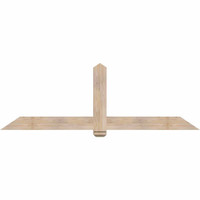 84"W x 28"H x 3 1/2"D x 5 1/2"F, 08/12 Pitch, Eugene Smooth Timber Gable Bracket, Douglas Fir