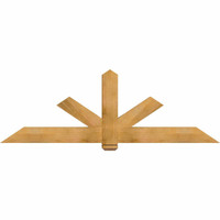 84"W x 28"H x 04"D x 6"F, 08/12 Pitch, Kennewick Rough Sawn Timber Gable Bracket, Western Red Cedar