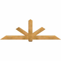 84"W x 28"H x 3 1/2"D x 5 1/2"F, 08/12 Pitch, Kennewick Smooth Timber Gable Bracket, Western Red Cedar