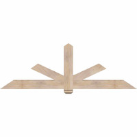 84"W x 28"H x 3 1/2"D x 5 1/2"F, 08/12 Pitch, Kennewick Smooth Timber Gable Bracket, Douglas Fir
