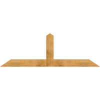 84"W x 28"H x 04"D x 6"F, 08/12 Pitch, Portland Rough Sawn Timber Gable Bracket, Western Red Cedar