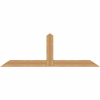 84"W x 28"H x 3 1/2"D x 5 1/2"F, 08/12 Pitch, Portland Smooth Timber Gable Bracket, Western Red Cedar