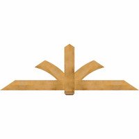 84"W x 28"H x 04"D x 6"F, 08/12 Pitch, Redmond Rough Sawn Timber Gable Bracket, Western Red Cedar