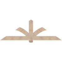 84"W x 28"H x 3 1/2"D x 5 1/2"F, 08/12 Pitch, Redmond Smooth Timber Gable Bracket, Douglas Fir