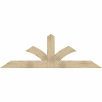 84"W x 28"H x 04"D x 6"F, 08/12 Pitch, Richland Rough Sawn Timber Gable Bracket, Douglas Fir