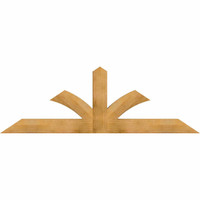 84"W x 28"H x 04"D x 6"F, 08/12 Pitch, Richland Rough Sawn Timber Gable Bracket, Western Red Cedar