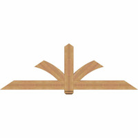 84"W x 28"H x 3 1/2"D x 5 1/2"F, 08/12 Pitch, Redmond Smooth Timber Gable Bracket, Western Red Cedar