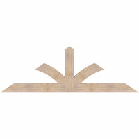 84"W x 28"H x 3 1/2"D x 5 1/2"F, 08/12 Pitch, Richland Smooth Timber Gable Bracket, Douglas Fir