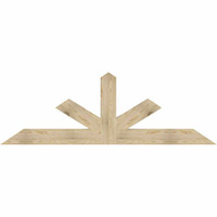 84"W x 28"H x 04"D x 6"F, 08/12 Pitch, Saratoga Rough Sawn Timber Gable Bracket, Douglas Fir