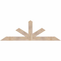 84"W x 28"H x 3 1/2"D x 5 1/2"F, 08/12 Pitch, Saratoga Smooth Timber Gable Bracket, Douglas Fir