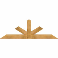 84"W x 28"H x 04"D x 6"F, 08/12 Pitch, Saratoga Rough Sawn Timber Gable Bracket, Western Red Cedar