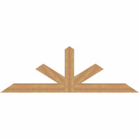 84"W x 28"H x 3 1/2"D x 5 1/2"F, 08/12 Pitch, Saratoga Smooth Timber Gable Bracket, Western Red Cedar