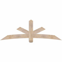 84"W x 28"H x 5 1/2"D x 5 1/2"F, 08/12 Pitch, Alberta Smooth Timber Gable Bracket, Douglas Fir