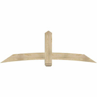 84"W x 28"H x 06"D x 6"F, 08/12 Pitch, Bellingham Rough Sawn Timber Gable Bracket, Douglas Fir