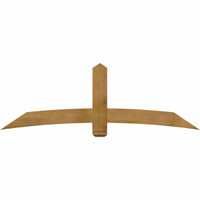 84"W x 28"H x 06"D x 6"F, 08/12 Pitch, Bellingham Rough Sawn Timber Gable Bracket, Western Red Cedar