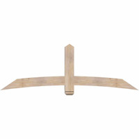 84"W x 28"H x 5 1/2"D x 5 1/2"F, 08/12 Pitch, Bellingham Smooth Timber Gable Bracket, Douglas Fir
