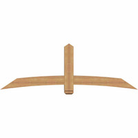 84"W x 28"H x 5 1/2"D x 5 1/2"F, 08/12 Pitch, Bellingham Smooth Timber Gable Bracket, Western Red Cedar