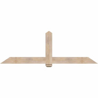 84"W x 28"H x 5 1/2"D x 5 1/2"F, 08/12 Pitch, Eugene Smooth Timber Gable Bracket, Douglas Fir