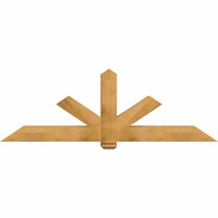 84"W x 28"H x 06"D x 6"F, 08/12 Pitch, Kennewick Rough Sawn Timber Gable Bracket, Western Red Cedar