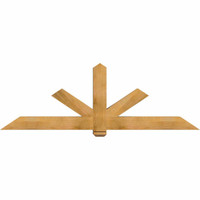84"W x 28"H x 5 1/2"D x 5 1/2"F, 08/12 Pitch, Kennewick Smooth Timber Gable Bracket, Western Red Cedar