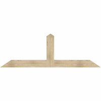 84"W x 28"H x 06"D x 6"F, 08/12 Pitch, Portland Rough Sawn Timber Gable Bracket, Douglas Fir