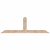 84"W x 28"H x 5 1/2"D x 5 1/2"F, 08/12 Pitch, Portland Smooth Timber Gable Bracket, Douglas Fir