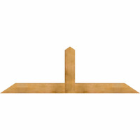 84"W x 28"H x 06"D x 6"F, 08/12 Pitch, Portland Rough Sawn Timber Gable Bracket, Western Red Cedar