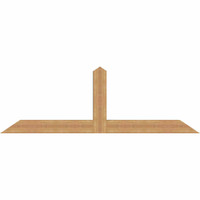 84"W x 28"H x 5 1/2"D x 5 1/2"F, 08/12 Pitch, Portland Smooth Timber Gable Bracket, Western Red Cedar