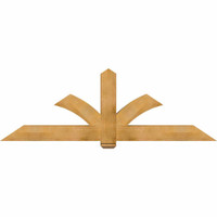 84"W x 28"H x 06"D x 6"F, 08/12 Pitch, Redmond Rough Sawn Timber Gable Bracket, Western Red Cedar