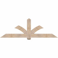 84"W x 28"H x 5 1/2"D x 5 1/2"F, 08/12 Pitch, Redmond Smooth Timber Gable Bracket, Douglas Fir