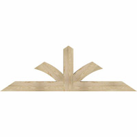 84"W x 28"H x 06"D x 6"F, 08/12 Pitch, Richland Rough Sawn Timber Gable Bracket, Douglas Fir