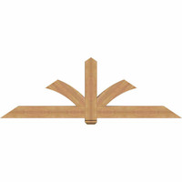 84"W x 28"H x 5 1/2"D x 5 1/2"F, 08/12 Pitch, Redmond Smooth Timber Gable Bracket, Western Red Cedar