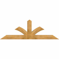 84"W x 28"H x 06"D x 6"F, 08/12 Pitch, Richland Rough Sawn Timber Gable Bracket, Western Red Cedar