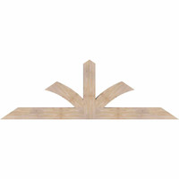 84"W x 28"H x 5 1/2"D x 5 1/2"F, 08/12 Pitch, Richland Smooth Timber Gable Bracket, Douglas Fir
