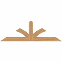 84"W x 28"H x 5 1/2"D x 5 1/2"F, 08/12 Pitch, Richland Smooth Timber Gable Bracket, Western Red Cedar