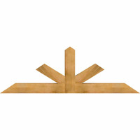 84"W x 28"H x 06"D x 6"F, 08/12 Pitch, Saratoga Rough Sawn Timber Gable Bracket, Western Red Cedar