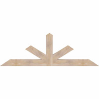 84"W x 28"H x 5 1/2"D x 5 1/2"F, 08/12 Pitch, Saratoga Smooth Timber Gable Bracket, Douglas Fir