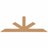 84"W x 28"H x 5 1/2"D x 5 1/2"F, 08/12 Pitch, Saratoga Smooth Timber Gable Bracket, Western Red Cedar