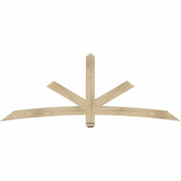 84"W x 31"H x 04"D x 4"F, 09/12 Pitch, Alberta Rough Sawn Timber Gable Bracket, Douglas Fir
