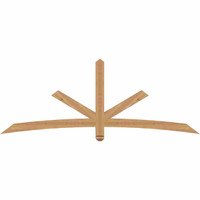 84"W x 31"H x 3 1/2"D x 3 1/2"F, 09/12 Pitch, Alberta Smooth Timber Gable Bracket, Western Red Cedar