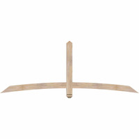 84"W x 31"H x 3 1/2"D x 3 1/2"F, 09/12 Pitch, Bellingham Smooth Timber Gable Bracket, Douglas Fir
