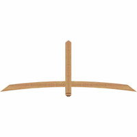 84"W x 31"H x 3 1/2"D x 3 1/2"F, 09/12 Pitch, Bellingham Smooth Timber Gable Bracket, Western Red Cedar