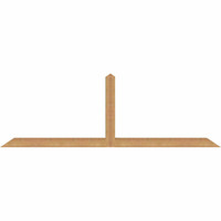 84"W x 28"H x 3 1/2"D x 3 1/2"F, 08/12 Pitch, Portland Smooth Timber Gable Bracket, Western Red Cedar
