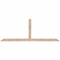 84"W x 31"H x 3 1/2"D x 3 1/2"F, 09/12 Pitch, Portland Smooth Timber Gable Bracket, Douglas Fir